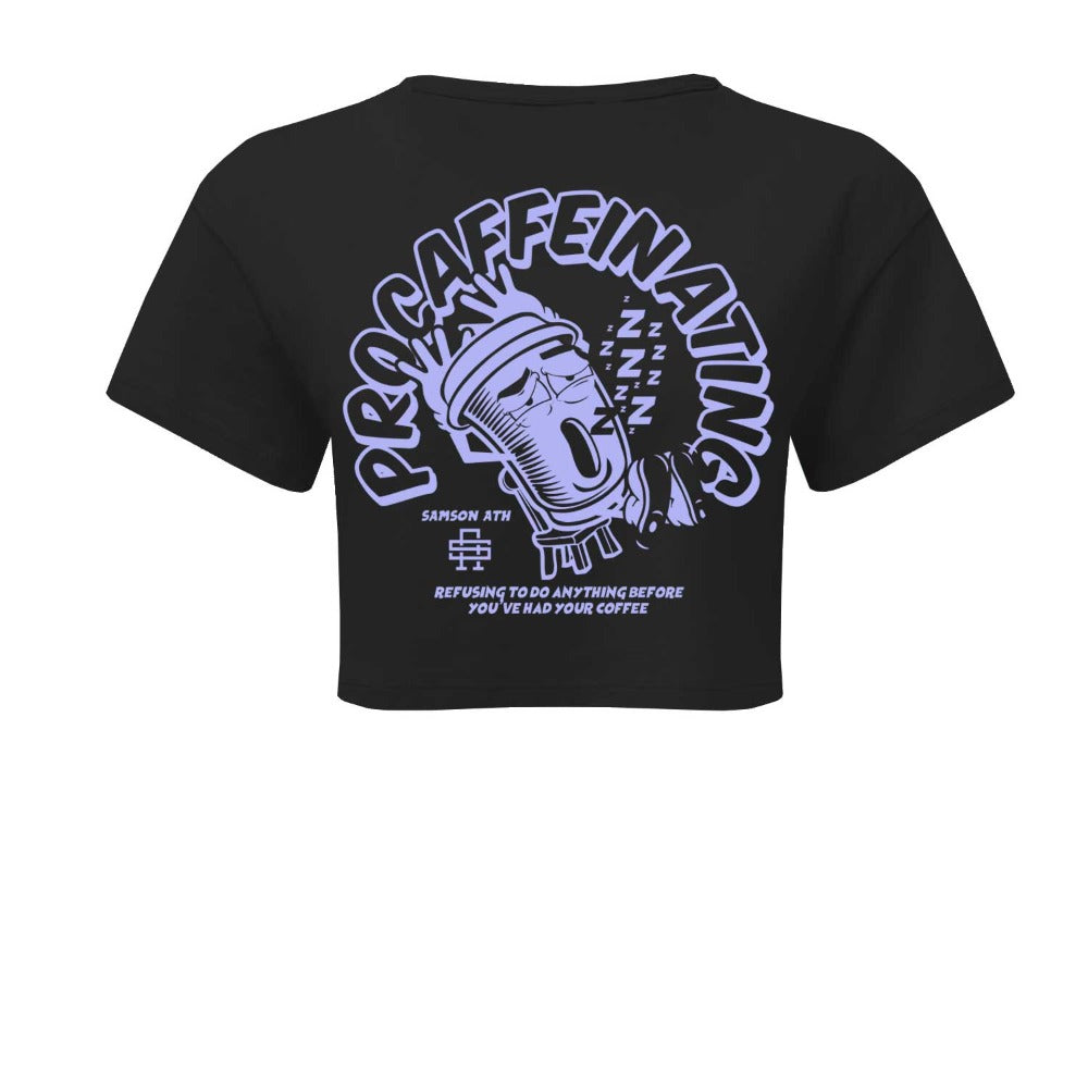 Procaffeinating Ladies Cropped Tee