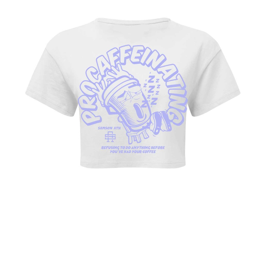Procaffeinating Ladies Cropped Tee