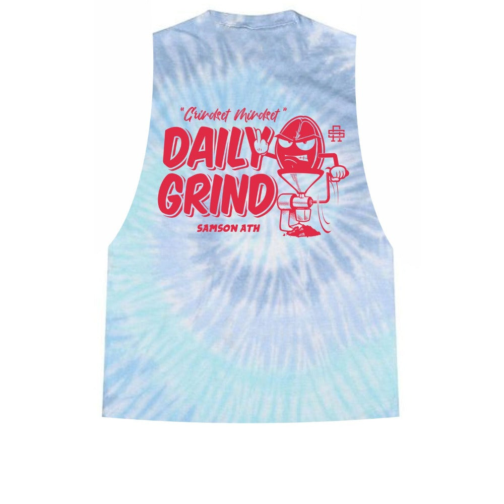 Daily Grind Ladies Tie Dye Cut Off Tank