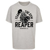 Fear The Gym Reaper Oversized Gym T-Shirt Grey