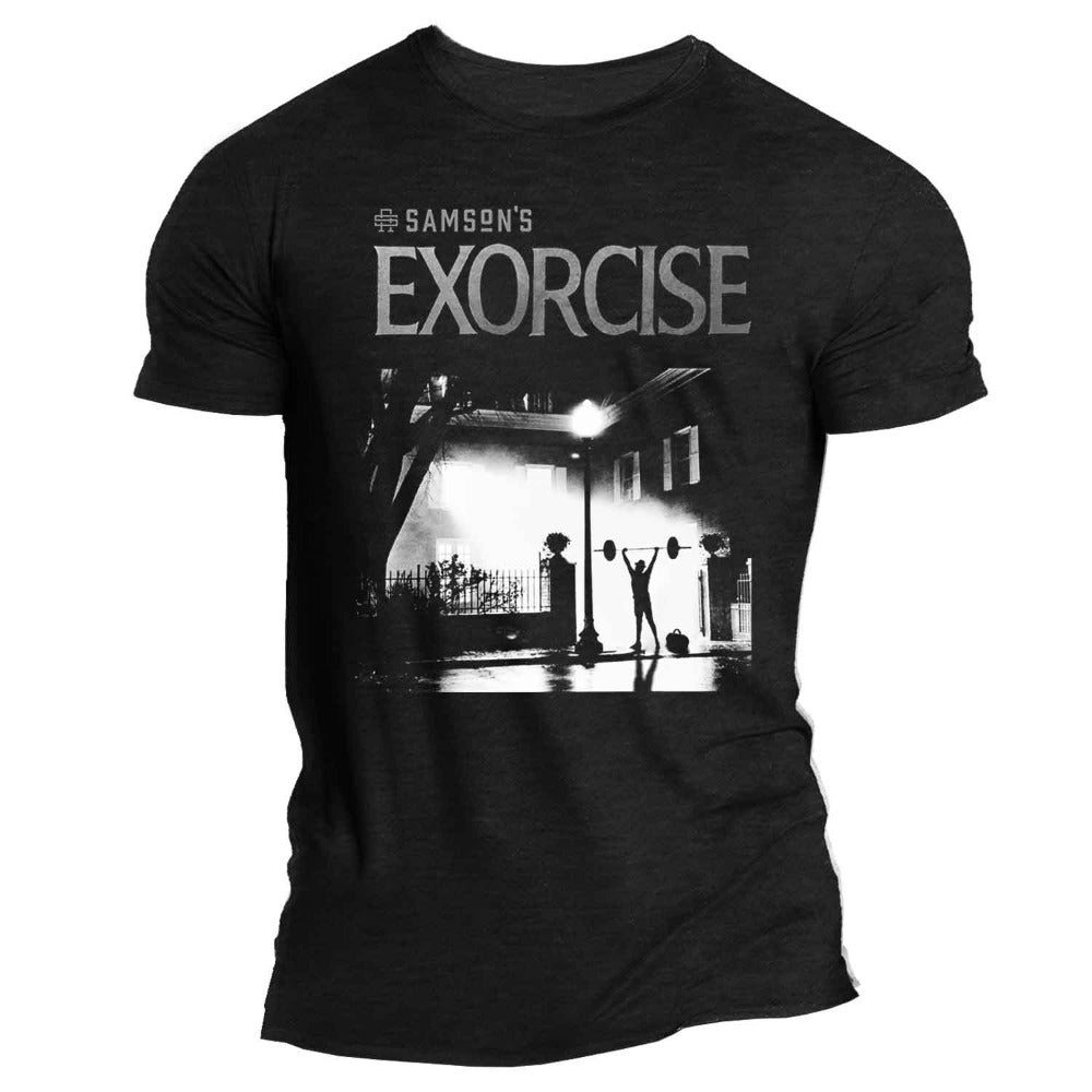 Exorcise Exorcist Gym Halloween Muscle Tee