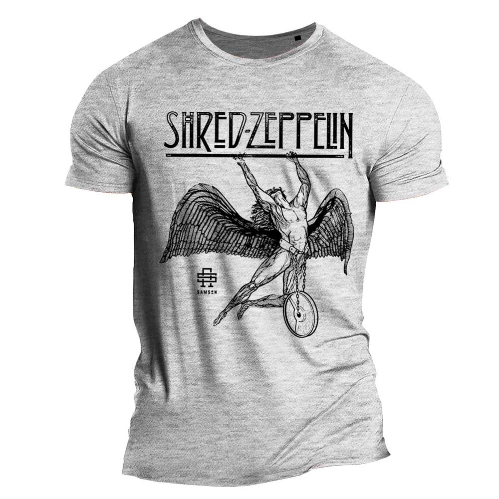 Shred Zeppelin Men's Muscle Fit Gym T-Shirt