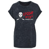 Leg Day The 13th Halloween Ladies Washed Shoulder Tee