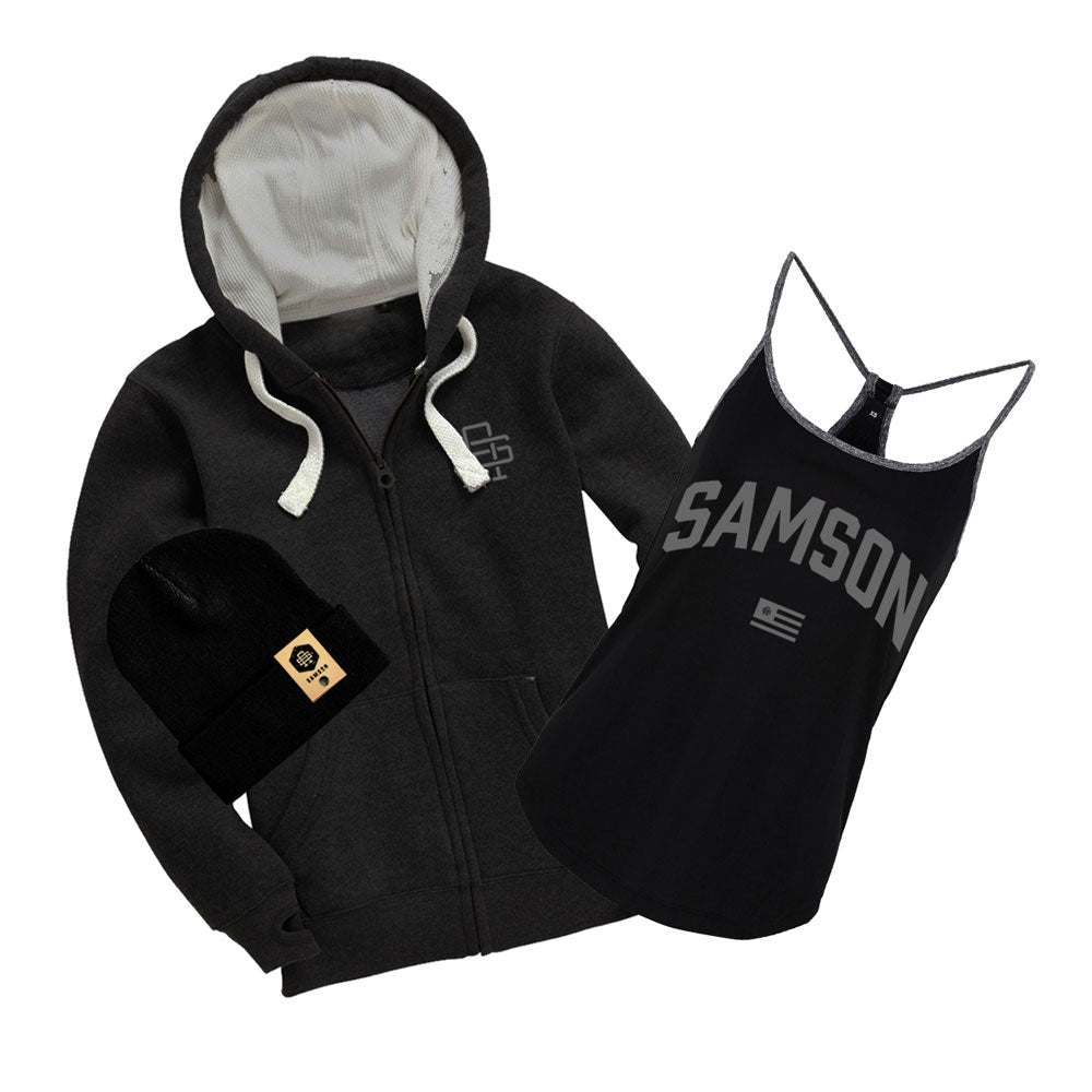 Samson College Ladies Yoga Vest & Hoodie Bundle