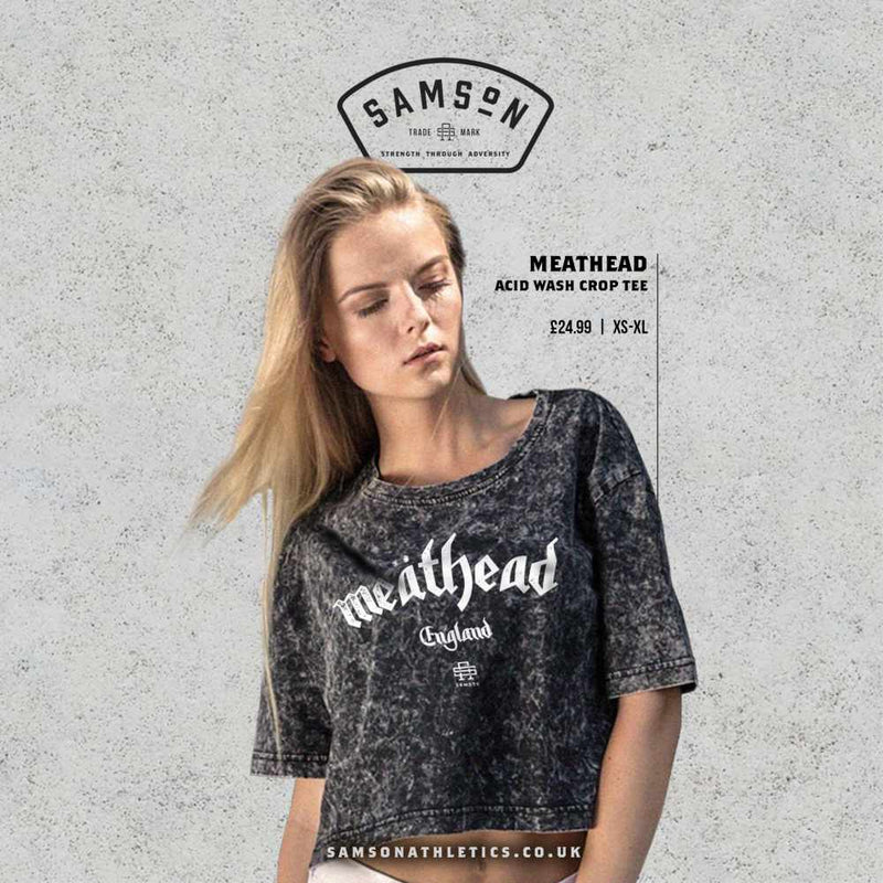 Meathead Ladies Cropped Washed Tee