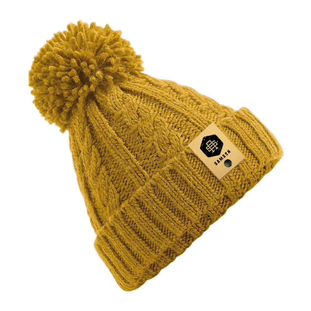 Cable Knit POM POM Beanie