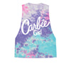 Carbie Girl Tie Dye Ladies Tank Top