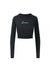 Ladies signature crop long sleeve black samson athletics