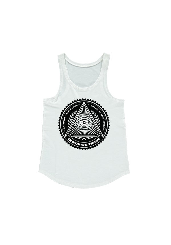In wod we trust ladies racerback tank samson athletics