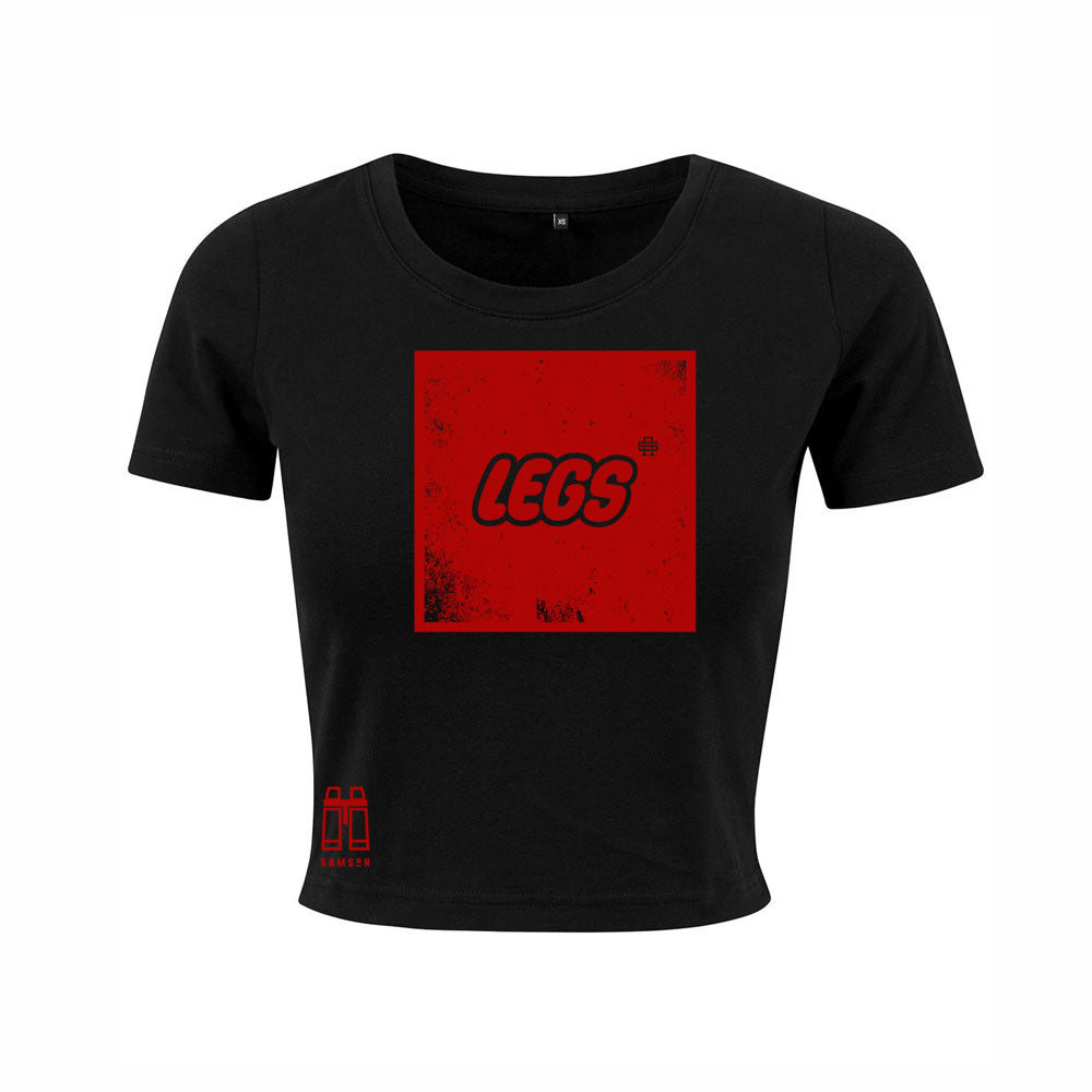 Legs Ladies Cropped T-Shirt