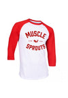 Muscle sprouts baseball t-shirt samson athletics