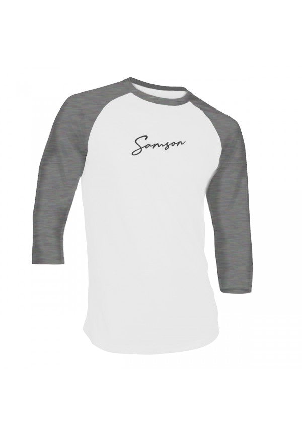 Signature baseball t-shirt heather grey samson athletics