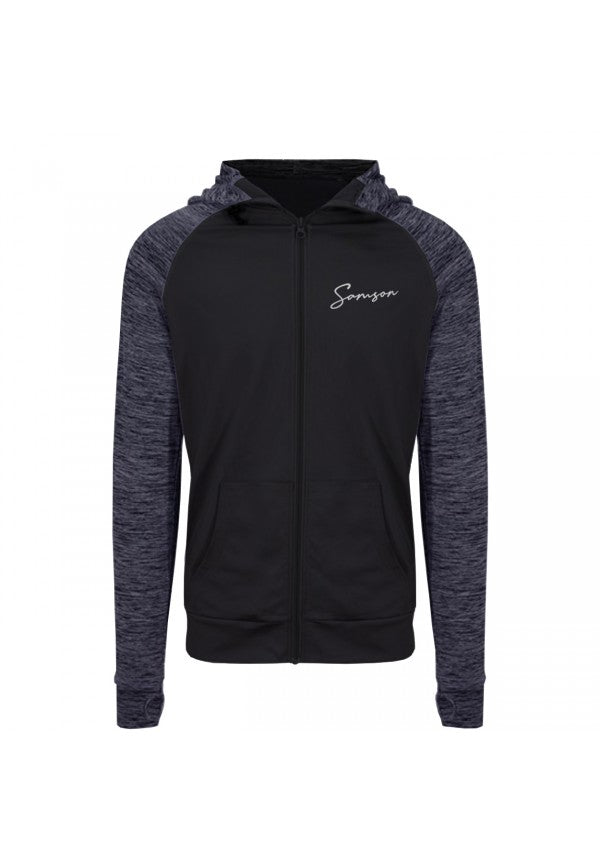 Signature performance zip hoodie black samson athletics