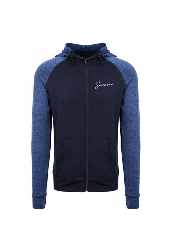 Signature performance zip hoodie navy samson athletics