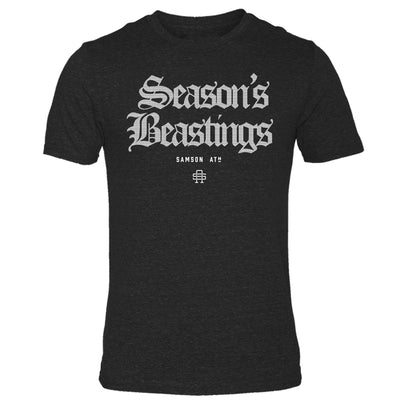 Season’s Beastings Christmas Gym T-Shirt