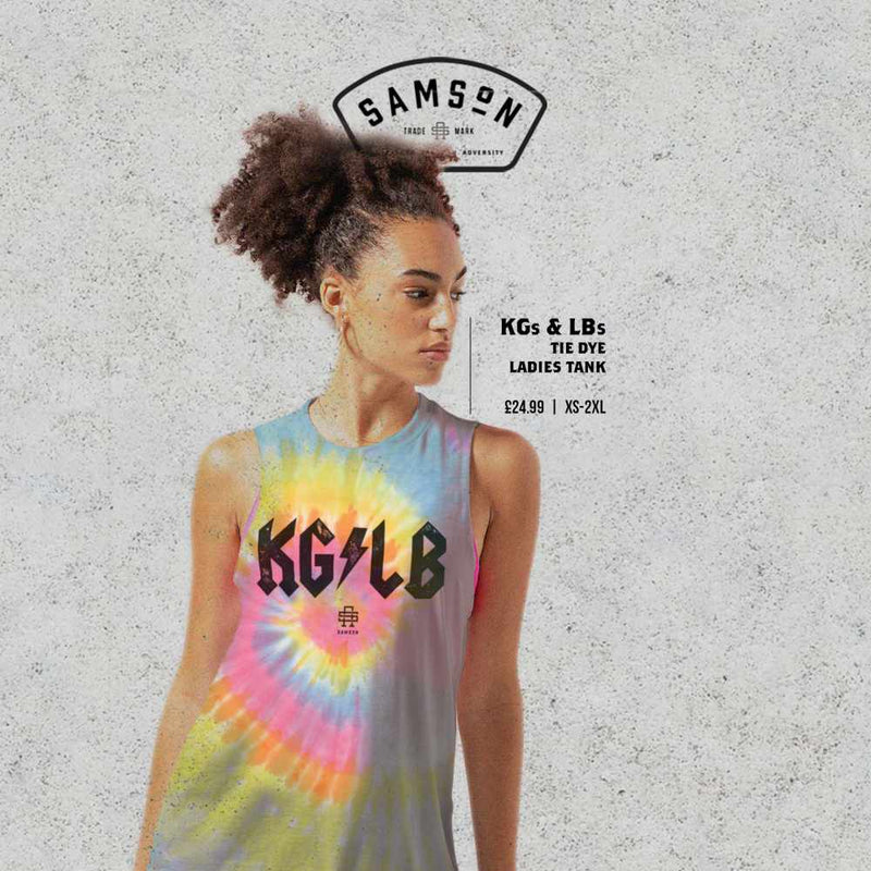 KG/LB Tie Dye Ladies Tank Top