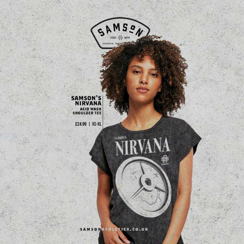 Samson's Nirvana Ladies Washed Shoulder Tee
