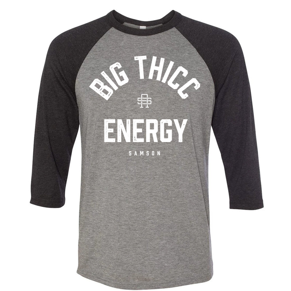 Big Thicc Energy Baseball T-Shirt