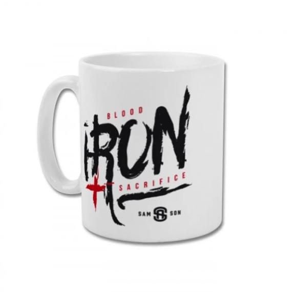 Blood iron and sacrifice mug samson athletics