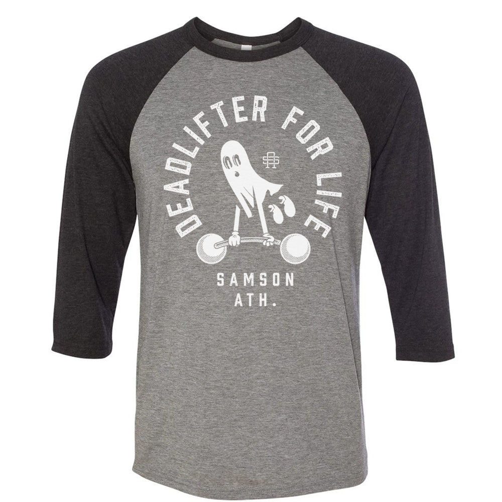 Deadlifter For Life Baseball T-Shirt