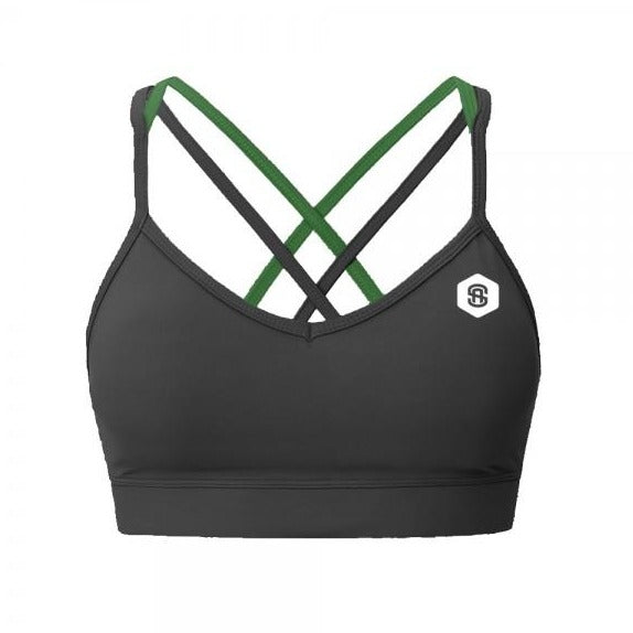 Delilah strappy gym bra black samson athletics