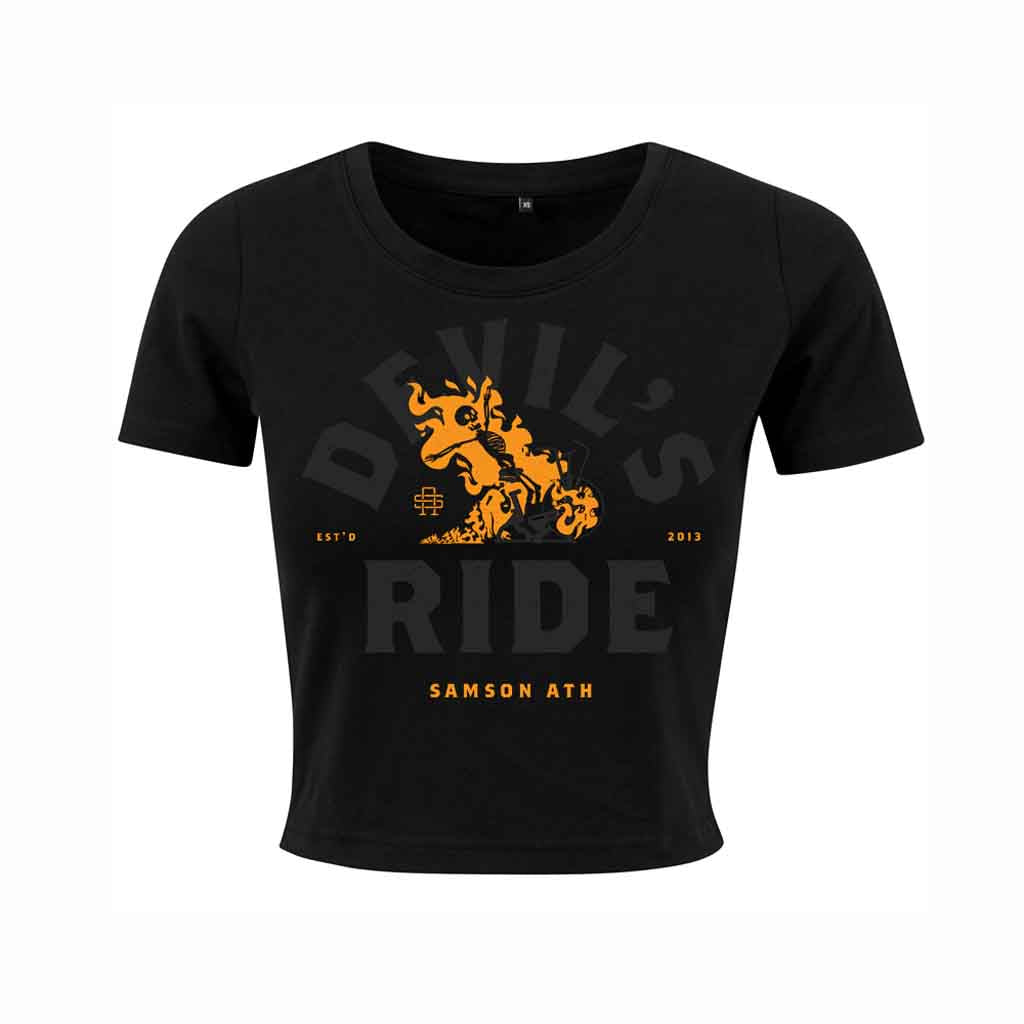 Devils Ride Ladies Cropped T-Shirt