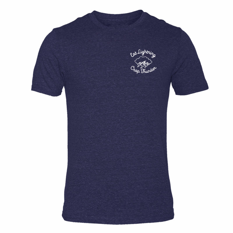 EAT LIGHTNING CRAP THUNDER TRIBLEND TSHIRT