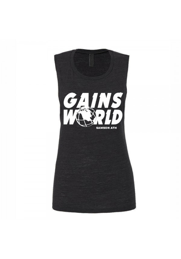 Gains world ladies tank samson athletics