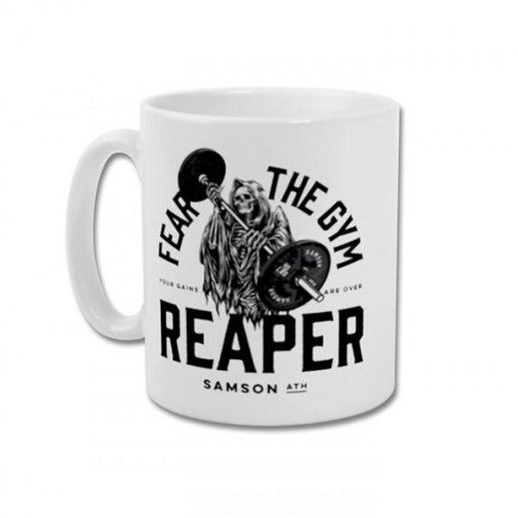 Fear the gym reaper mug samson athletics