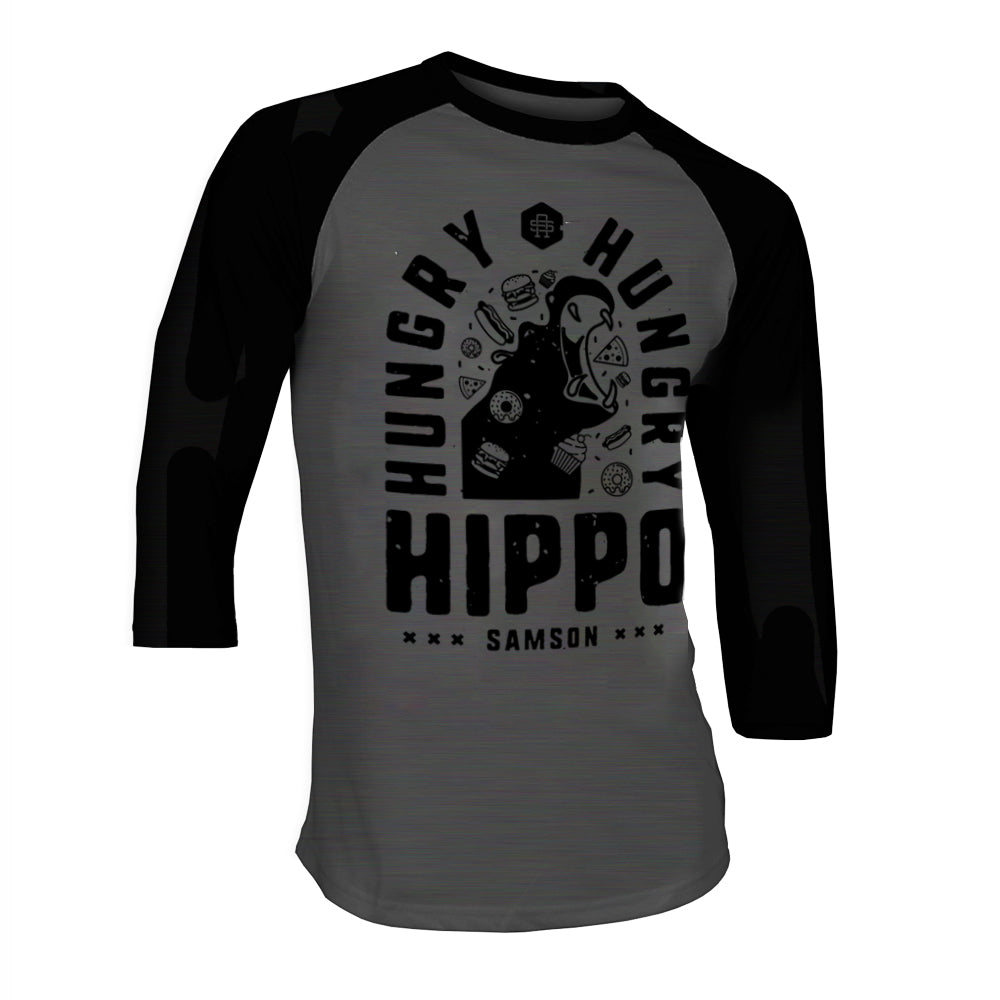 Hungry Hungry Hippo - Baseball TShirt