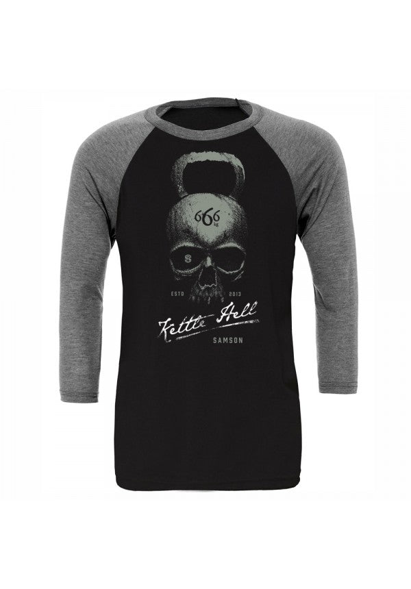 Kettle hell baseball t-shirt samson athletics