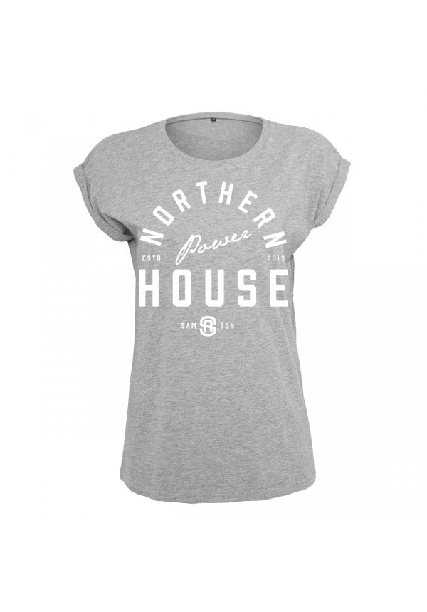 Northern powerhouse ladies turnup t-shirt samson athletics