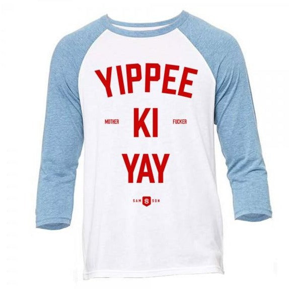 Yippee ki yay baseball t-shirt samson athletics