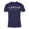 Classic signature navy triblend t-shirt samson athletics