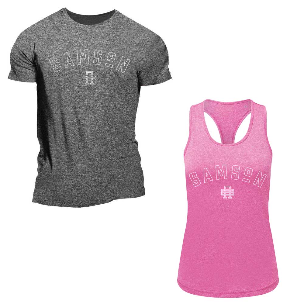 Samson 'Static' Performance Tee or Ladies Tank