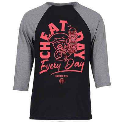Cheat Day Gym Baseball T-Shirt