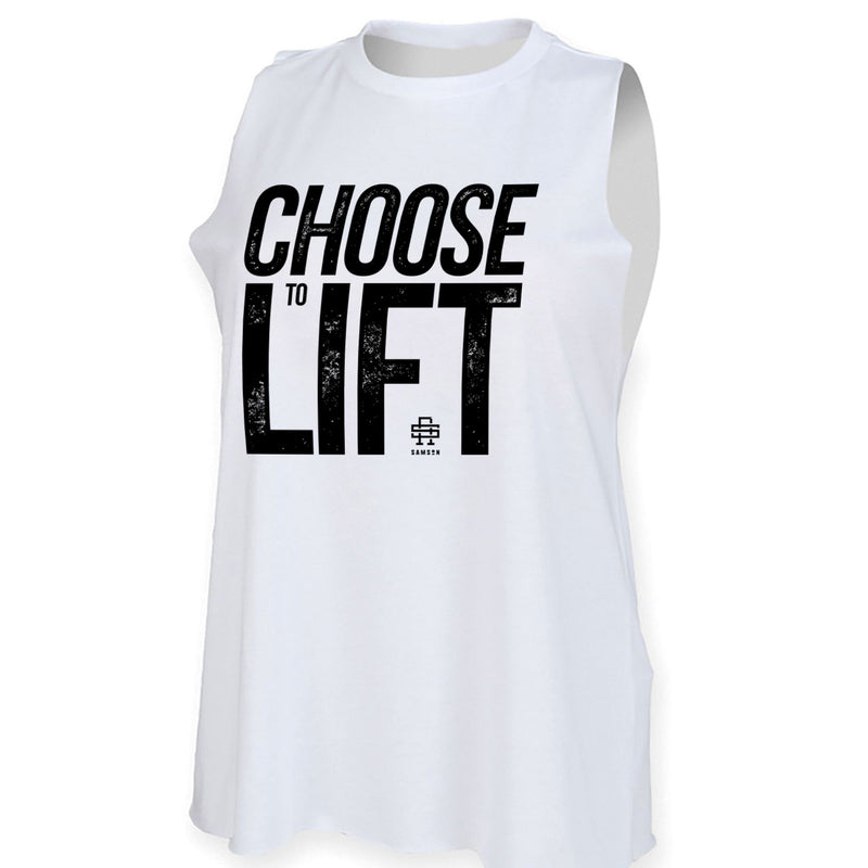 Choose To Lift Ladies Cut Off Tank