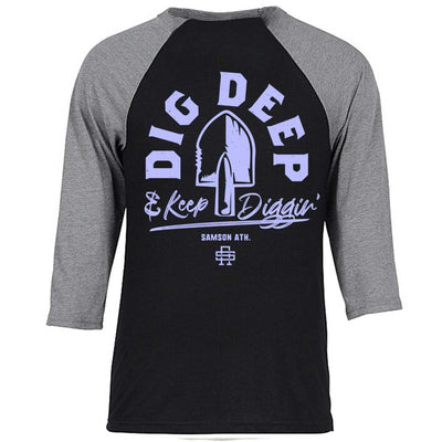 Dig Deep Gym Baseball T-Shirt