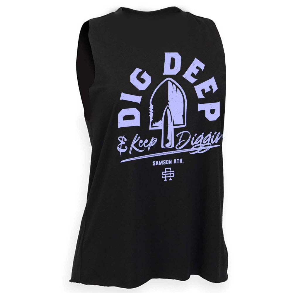 Dig Deep Ladies Cut Off Tank