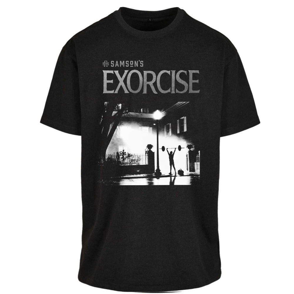 Exorcise Exorcist Halloween Oversized Gym T-Shirt