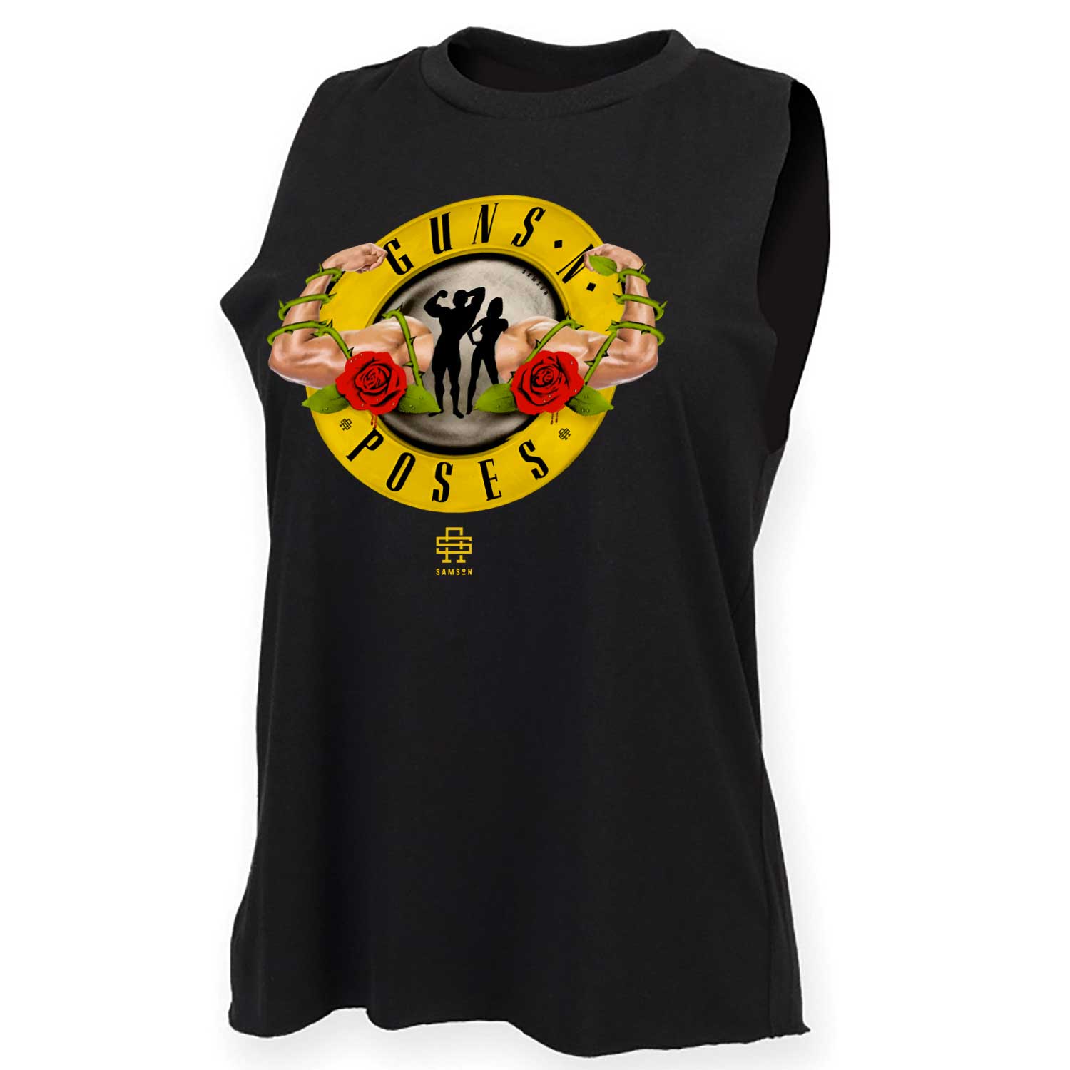 Guns N Poses Ladies Cut Off Tank