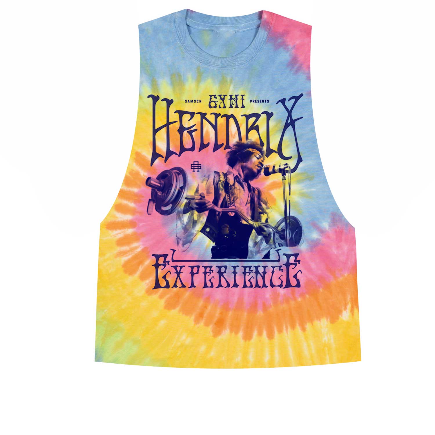Gymi Hendrix Ladies Tie Dye Cut Off Tank
