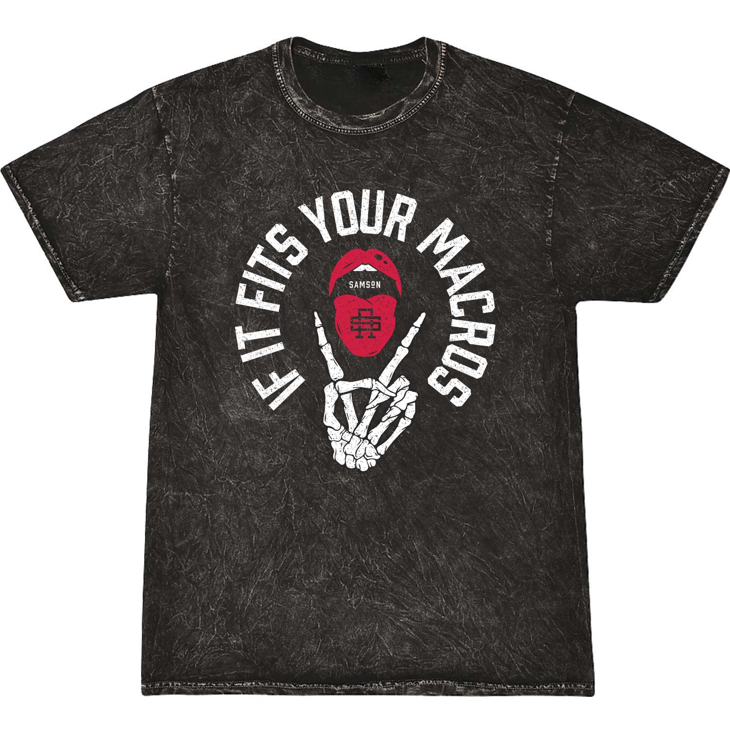 If It Fits Your Macros Mens Washed T-Shirt