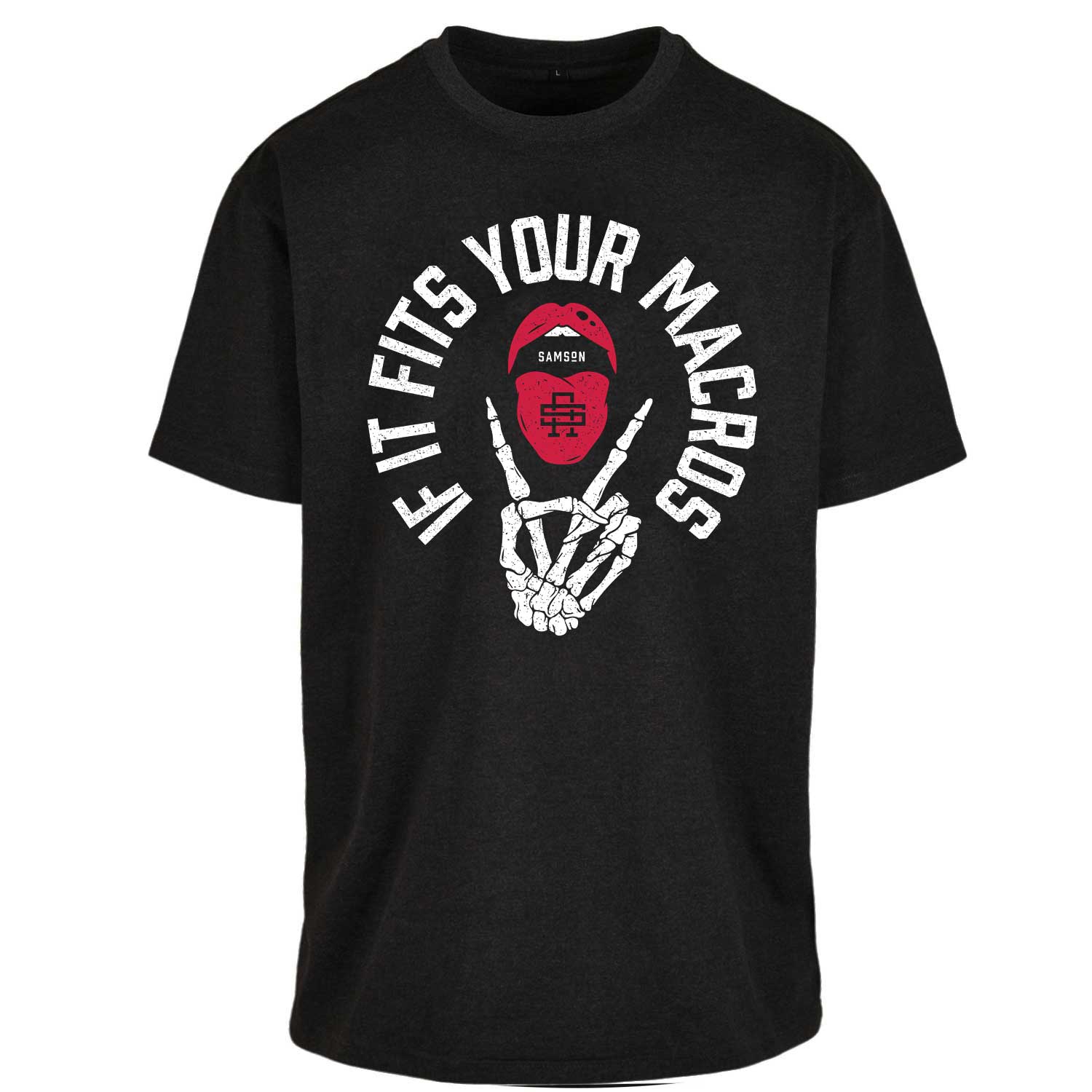 If It Fits Your Macros Oversized Gym T-Shirt