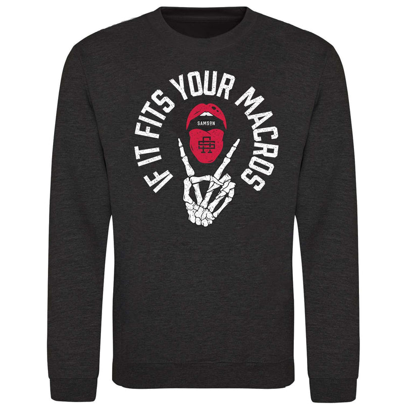If It Fits Your Macros Lightweight Gym Sweatshirt