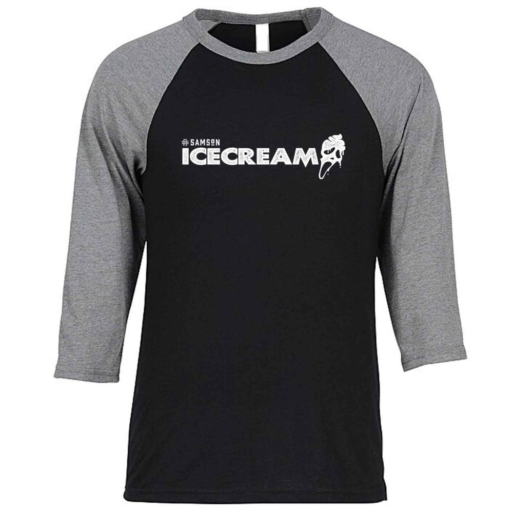 Ice Cream Scream Gym Halloween Baseball T-Shirt