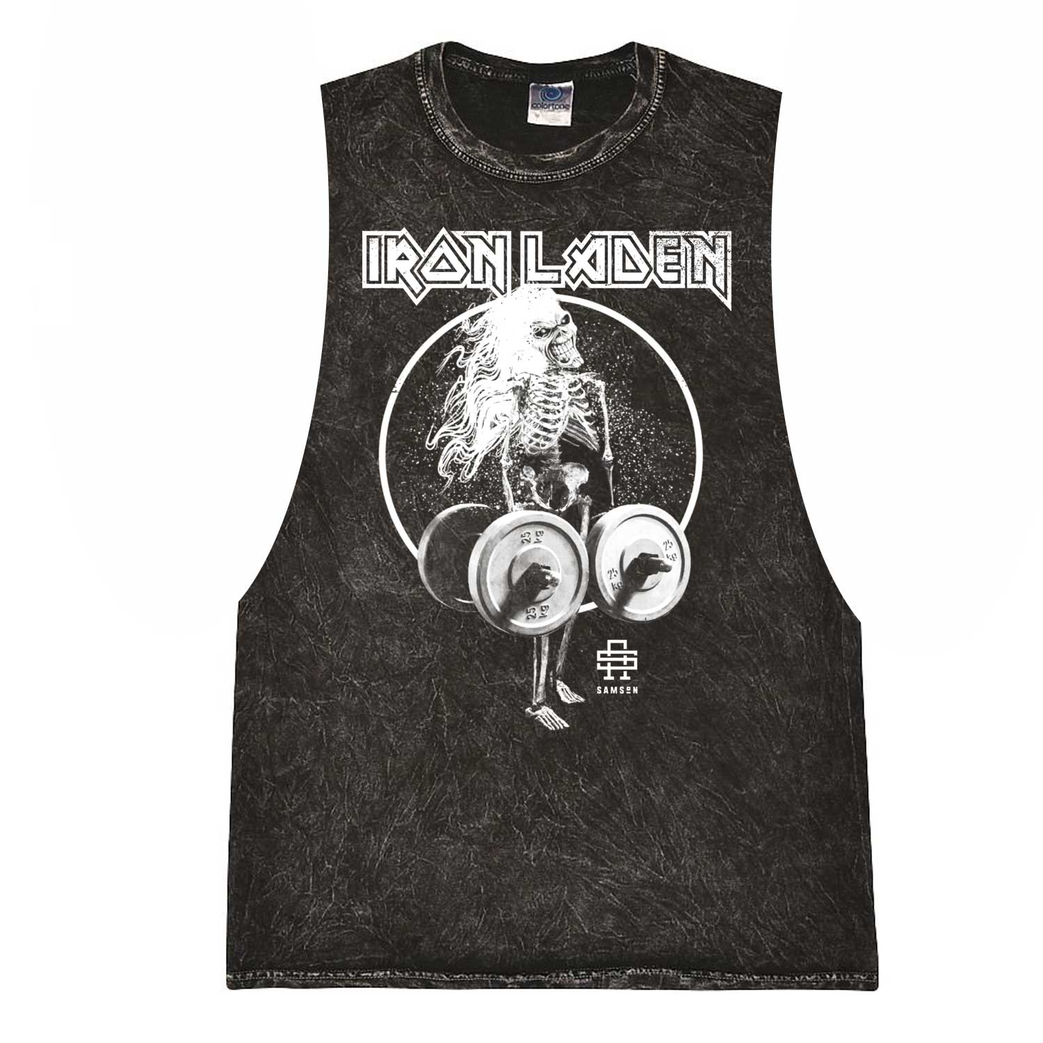 Iron Laden Men's Washed Cut Off Tank
