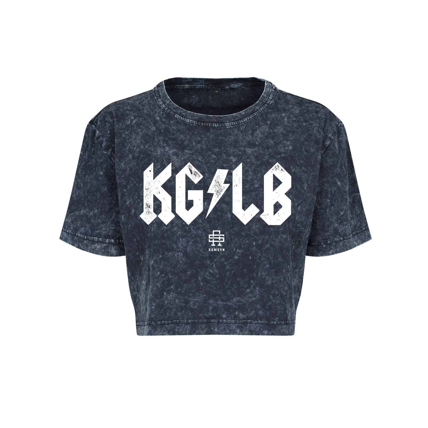 KG/LB Ladies Cropped Washed Tee