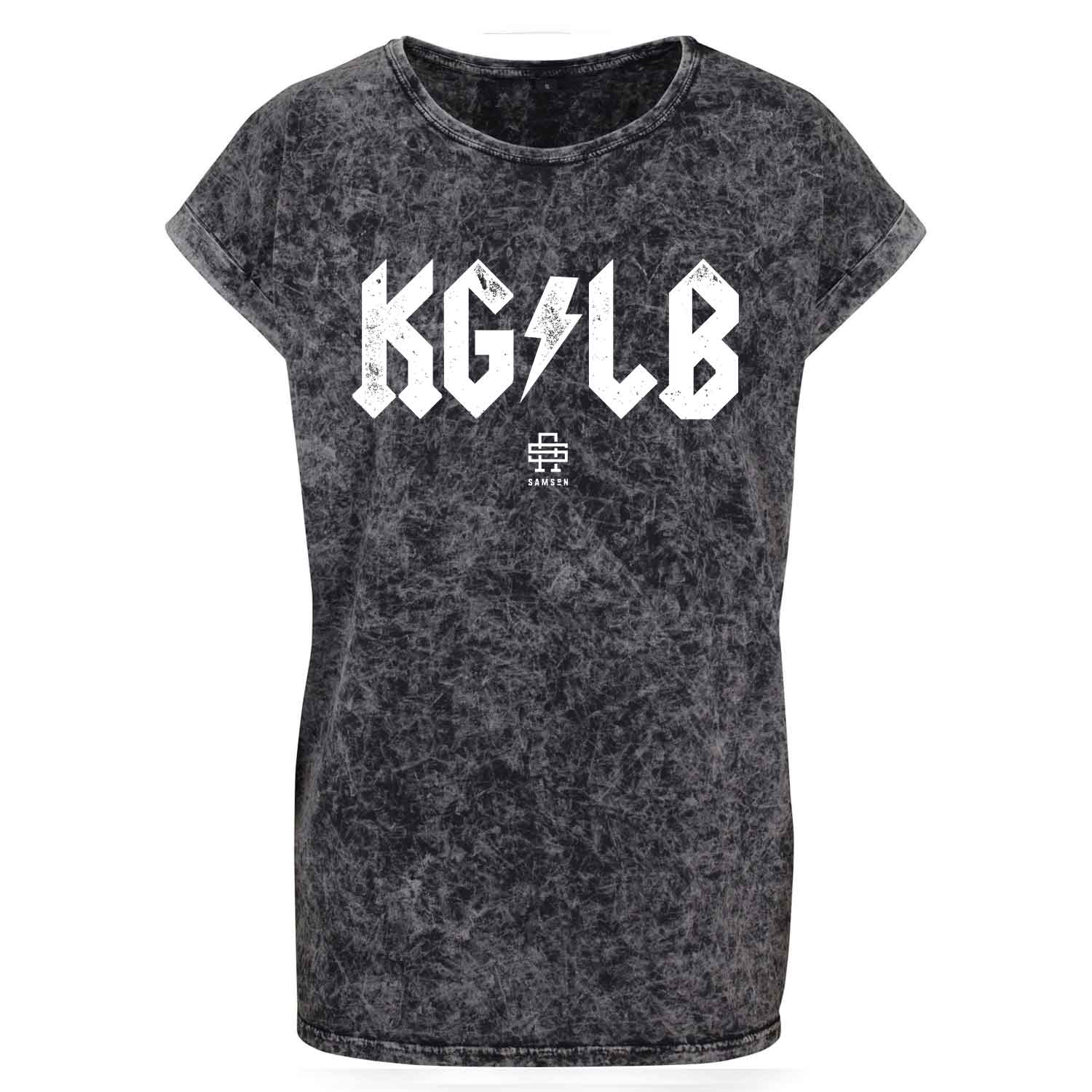 KG/LB Ladies Washed Shoulder Tee