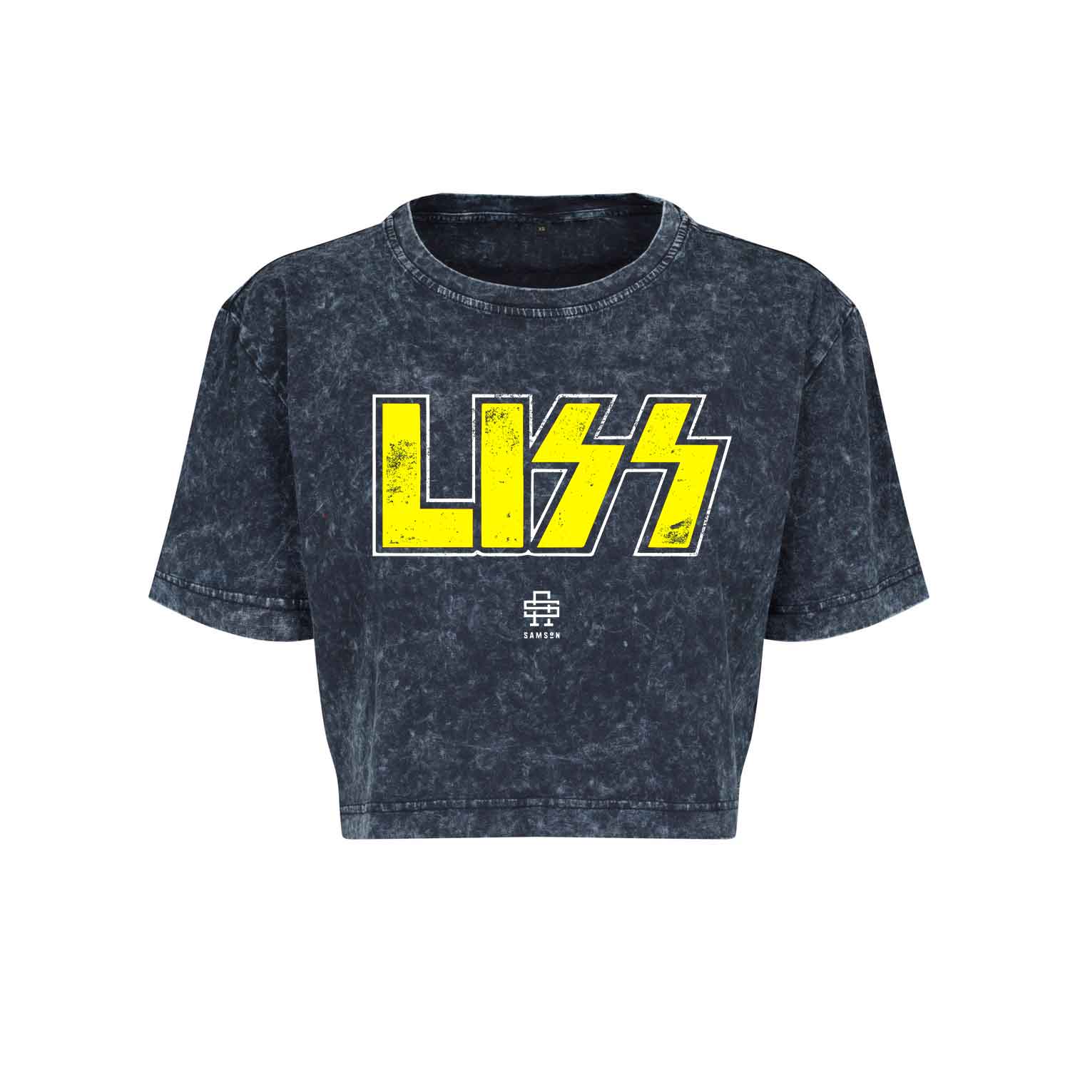 LISS Ladies Cropped Washed Tee